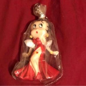 VINTAGE KEY CHAIN - BETTY BOOP - RED GOWN
